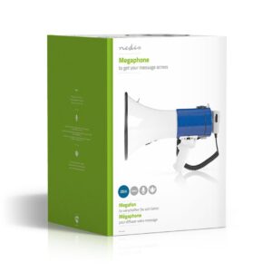 Nedis MEPH200WT megafonas Balta, Mėlyna - Image 2