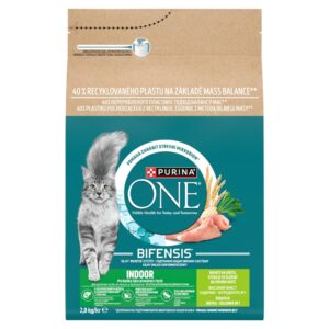 PURINA One Bifensis Indoor Rich in turkey - sausas kačių maistas - 2,8kg