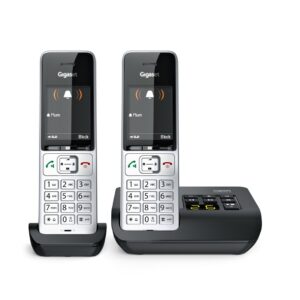 Gigaset COMFORT 500A duo Analoginio ryšio / DECT telefonas Skambintojo ID Juoda, Sidabras - Image 3