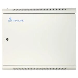 Extralink 19" 9U 600x600 ASP pilkos spalvos sieninė spinta