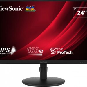 Viewsonic VG2408A-MHD kompiuterio monitorius 61 cm (24") 1920 x 1080 pikseliai „Full HD“ LED Juoda - Image 1