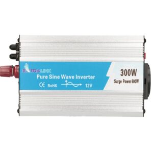 Extralink CAR VOLTAGE CONVERTER 12V - 230V, 300W, PURE SINUS OPIP-300W maitinimo adapteris / inverteris Automatinis Aliuminis - Image 3