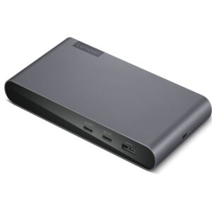 Lenovo 40B30090EU knyginių kompiuterių dokas / jungčių replikatorius 2 x USB 3.2 Gen 2 (3.1 Gen 2) Type-C Pilka
