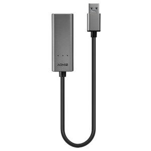 Lindy 43313 kabelių lizdinio / kištukinio jungčių tipo keitiklis USB-A RJ-45 Sidabras - Image 2