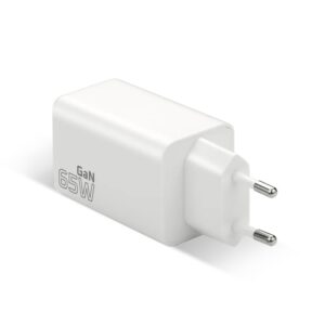 Charger GaN 1 x USB, 2 x USB-C Quick Charge 4+ 65W white - Image 3