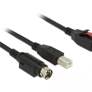 DeLOCK 85489 USB kabelis USB 2.0 3 m USB B Juoda - Image 1