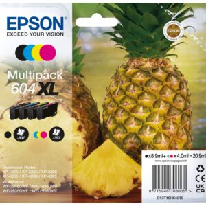 Epson 604XL rašalo kasetė 4 vnt Originalus Didelė (XL) išeiga Juoda, Žydras, Rausvai raudona, Geltona