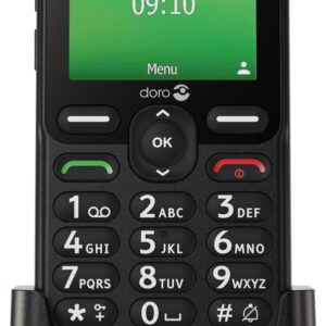 Doro Leva E10 6,1 cm (2.4") 118,9 g Juoda Telefonas vyresnio amžiaus žmonėms