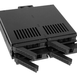 Icy Dock MB324SP-B diskų masyvas 0 TB Desktopas Juoda