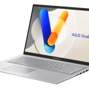 ASUS Vivobook 17 X1704VA-AU1067 Core i5-120U, 17,3 colių FHD IPS lygio ekranas, 60 Hz, 250 nitų, AG, 16 GB DDR5, 512 GB SSD, „Intel“ grafika, 720p kamera, 50 Wh baterija, be operacinės sistemos, „Cool Silver“ spalva - Image 3