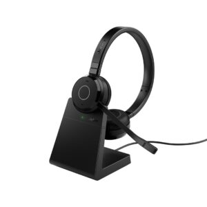 Jabra Evolve 65 TE Laisvų rankų įranga Vielinis ir Bevielis Su lankeliu Biuras / skambučių centras USB A tipo Bluetooth Juoda
