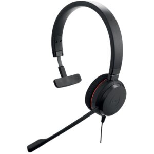 Jabra Evolve 20 Laisvų rankų įranga Vielinis Su lankeliu Biuras / skambučių centras USB Type-C / USB Type-A Juoda