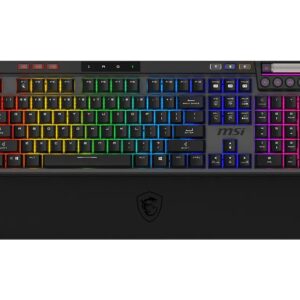 MSI STRIKE PRO WIRELESS klaviatūra Žaidimams USB + Bluetooth QWERTY Anglų (JAV) Juoda