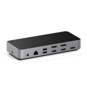 Satechi Triple 4K Display Vielinis Dokas Juoda, Sidabras - Image 2