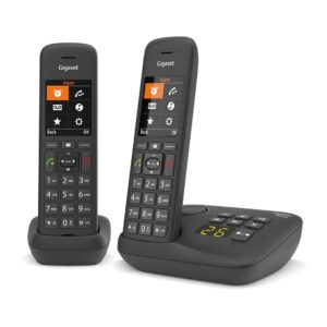 Gigaset C575A Duo Analoginio ryšio / DECT telefonas Skambintojo ID Juoda - Image 2