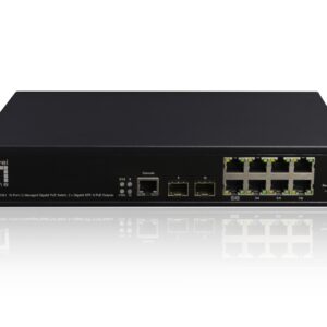 LevelOne GEP-1061 tinklo komutatorius Valdomas L2 Gigabit Ethernet (10/100/1000) Maitinimas per Eternetą (PoE) Juoda - Image 1