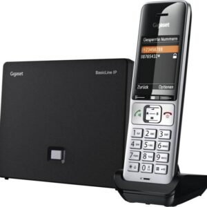 Gigaset BasicLine IP + COMFORT 500HX DECT telefonas Skambintojo ID Juoda, Sidabras - Image 3