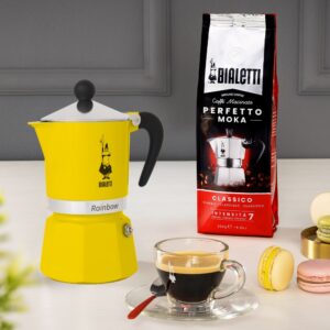 Bialetti Rainbow Mokos gaminimo indas Juoda, Geltona - Image 2