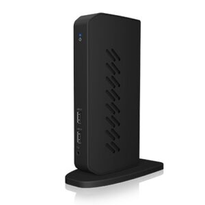 ICY BOX IB-DK2252AC Vielinis USB 3.2 Gen 1 (3.1 Gen 1) Type-C Juoda - Image 2