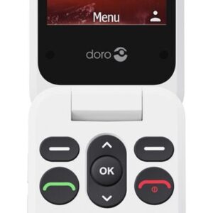 Doro Leva L20 7,11 cm (2.8") 132 g Raudona, Balta Bazinis telefonas