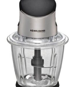 Rommelsbacher MZ 500 elektrinė maisto pjaustyklė 1,5 L 500 W Juoda, Nerūdijančiojo plieno