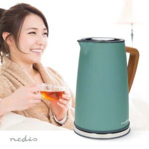 Nedis KAWK510EGN elektrinis virdulys 1,7 L 2200 W Žalia - Image 2