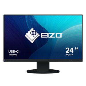 EIZO FlexScan EV2480-BK kompiuterio monitorius 60,5 cm (23.8") 1920 x 1080 pikseliai „Full HD“ LCD Juoda