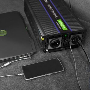 Qoltec 51928 Monolitinis įtampos keitiklis 4000 MS Wave | nuo 12V iki 230V | 2000/4000 | USB - Image 3