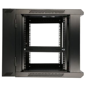 Extralink 9U 600X600 AZH WALL-MOUNTED RACKMOUNT CABINET SWING TYPE BLACK Sieninis stovas Juoda