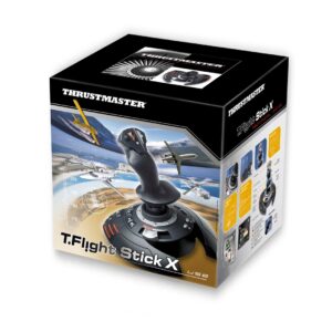 Thrustmaster T.Flight Stick X Juoda, Raudona, Sidabras USB Vairalazdė Analogas PC, Playstation 3 - Image 3