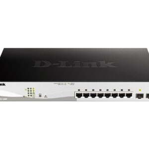 D-Link DGS-1210-10MP Valdomas L2 Gigabit Ethernet (10/100/1000) Maitinimas per Eternetą (PoE) Juoda, Pilka - Image 1