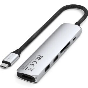 Satechi ST-P6SS sąsajos šakotuvas C tipo USB 10000 Mbit/ai Sidabras - Image 3