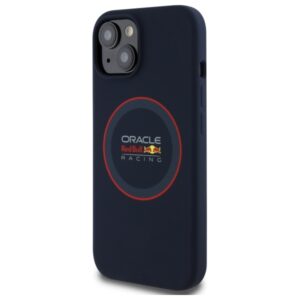 Red Bull RBHMP14S24SIILVR Apple iPhone 14 6.1" kietas dėklas navy Silicone Red Ring MagSafe - Image 2