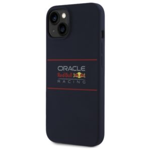 Red Bull RBHMP14S24SIHSRV iPhone 14 6.1" kietas dėklas, tamsiai mėlynas, silikoninis, horizontalus logotipas, MagSafe - Image 2