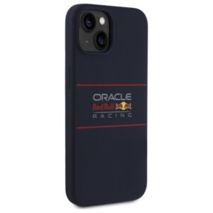 Red Bull RBHMP14S24SIHSRV iPhone 14 6.1" kietas dėklas, tamsiai mėlynas, silikoninis, horizontalus logotipas, MagSafe - Image 4