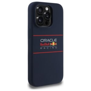 Red Bull RBHMP15L24SIHSRV Apple iPhone 15 Pro 6.1" kietas dėklas navy Silicone Horizontal Logo MagSafe - Image 4