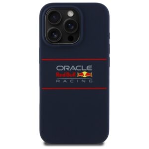 Red Bull RBHMP15X24SIHSRV Apple iPhone 15 Pro Max 6.7" kietas dėklas navy Silicone Horizontal Logo MagSafe - Image 3