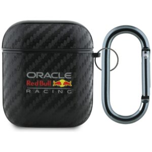 Dėklas Red Bull PU Carbon Logo skirtas AirPods 1/2 juodos spalvos - Image 1