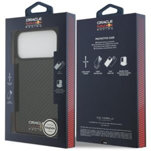 Dėklas Red Bull Kevlar Logo Matt MagSafe Apple iPhone 17 Pro Max juodos spalvos - Image 8