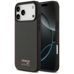 Dėklas Red Bull Kevlar Logo Matt MagSafe Apple iPhone 17 Pro Max juodos spalvos