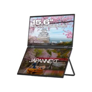 JAPANNEXT JN-DMD-IPS156F kompiuterio monitorius 39,6 cm (15.6") 1920 x 1080 pikseliai „Full HD“ LCD Juoda - Image 1