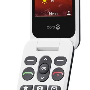 Doro Leva L20 7,11 cm (2.8") 132 g Juoda, Balta Bazinis telefonas
