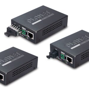 PLANET GT805A tinklo medijos keitiklis 1000 Mbit/ai Keli režimai Juoda - Image 2