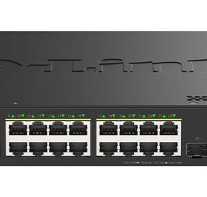 D-Link DGS-1530-28P/E tinklo komutatorius Valdomas L2 Gigabit Ethernet (10/100/1000) Maitinimas per Eternetą (PoE) Juoda - Image 1