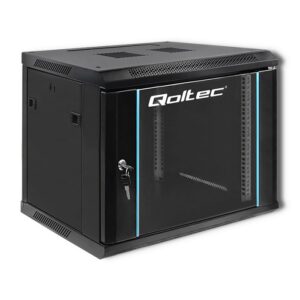 Qoltec 54463 RACK spintelė 19" | 9U | 600 x 500 x 450 | Grūdintos durys | Pakabinama