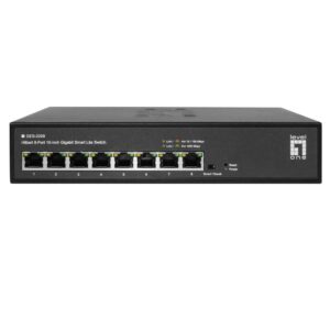LevelOne GES-2208 tinklo komutatorius Valdomas L2 Gigabit Ethernet (10/100/1000) Juoda - Image 1
