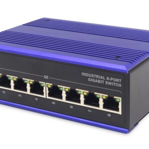 ASSMANN Electronic DN-651119 tinklo komutatorius Gigabit Ethernet (10/100/1000) Juoda, Mėlyna - Image 1
