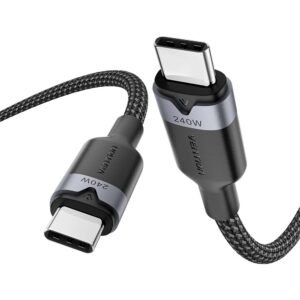 USB-C į C 2.0 Vention 3.1 5A 240W 1 m BK kabelis - Image 2