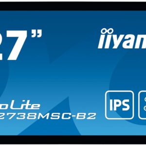 iiyama ProLite TF2738MSC-B2 kompiuterio monitorius 68,6 cm (27") 1920 x 1080 pikseliai „Full HD“ LED Lietimui jautrus ekranas Daugybė naudotojų Juoda - Image 2