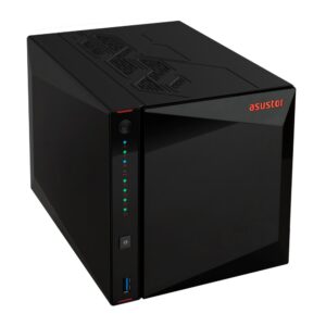Asustor AS5404T NAS ir duomenų saugojimo serveris „Intel® Celeron®“ N5105 4 GB DDR4 0 TB ADM Juoda - Image 3